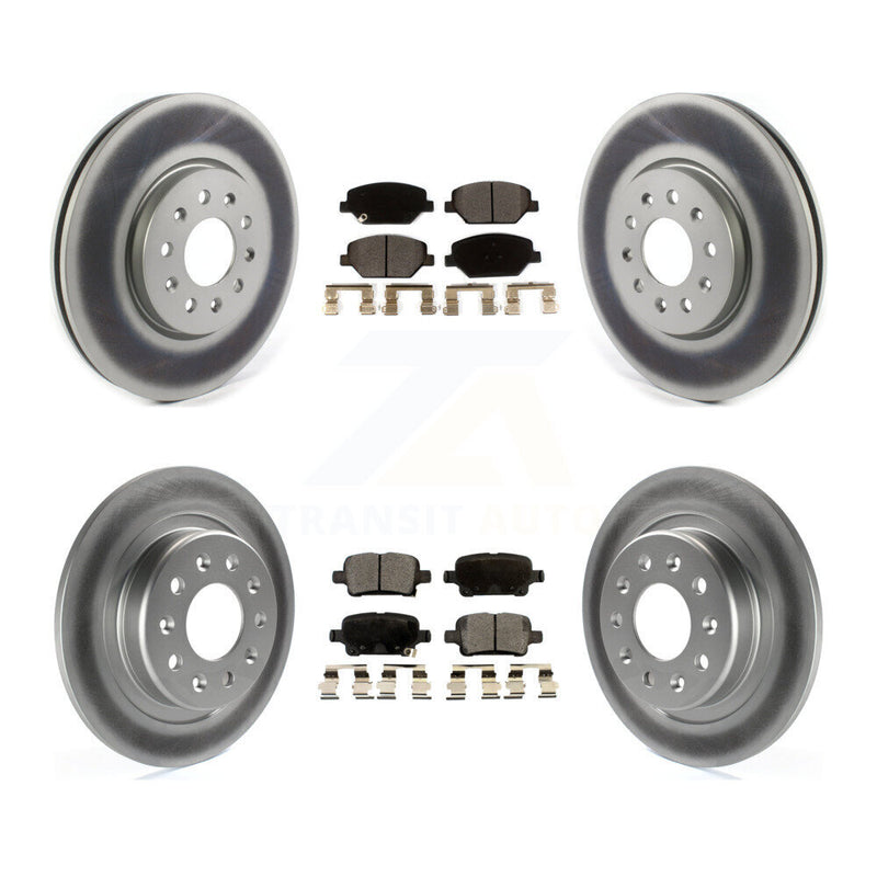 Transit Auto KGT-102115 Disc Brake Kit for 2017-2020 Buick Regal TourX, Chevrolet Equinox and More - Front and Rear