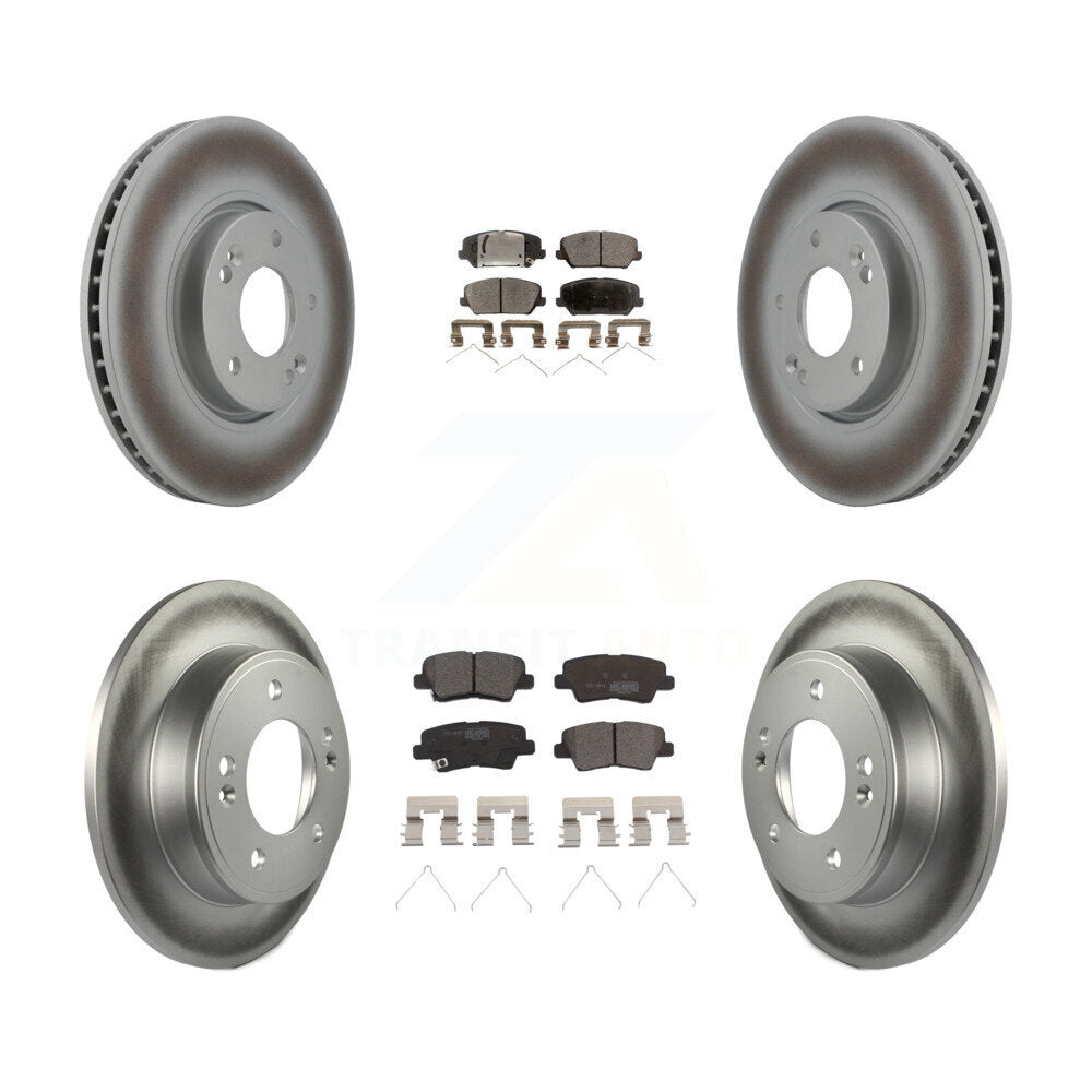 Transit Auto KGT-102143 Disc Brake Kit for 2016-2018 Kia Forte, Kia Forte5, Hyundai Veloster - Front and Rear