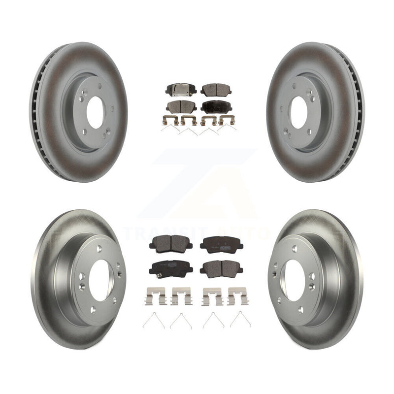 Transit Auto KGT-102143 Disc Brake Kit for 2016-2018 Kia Forte, Kia Forte5, Hyundai Veloster - Front and Rear