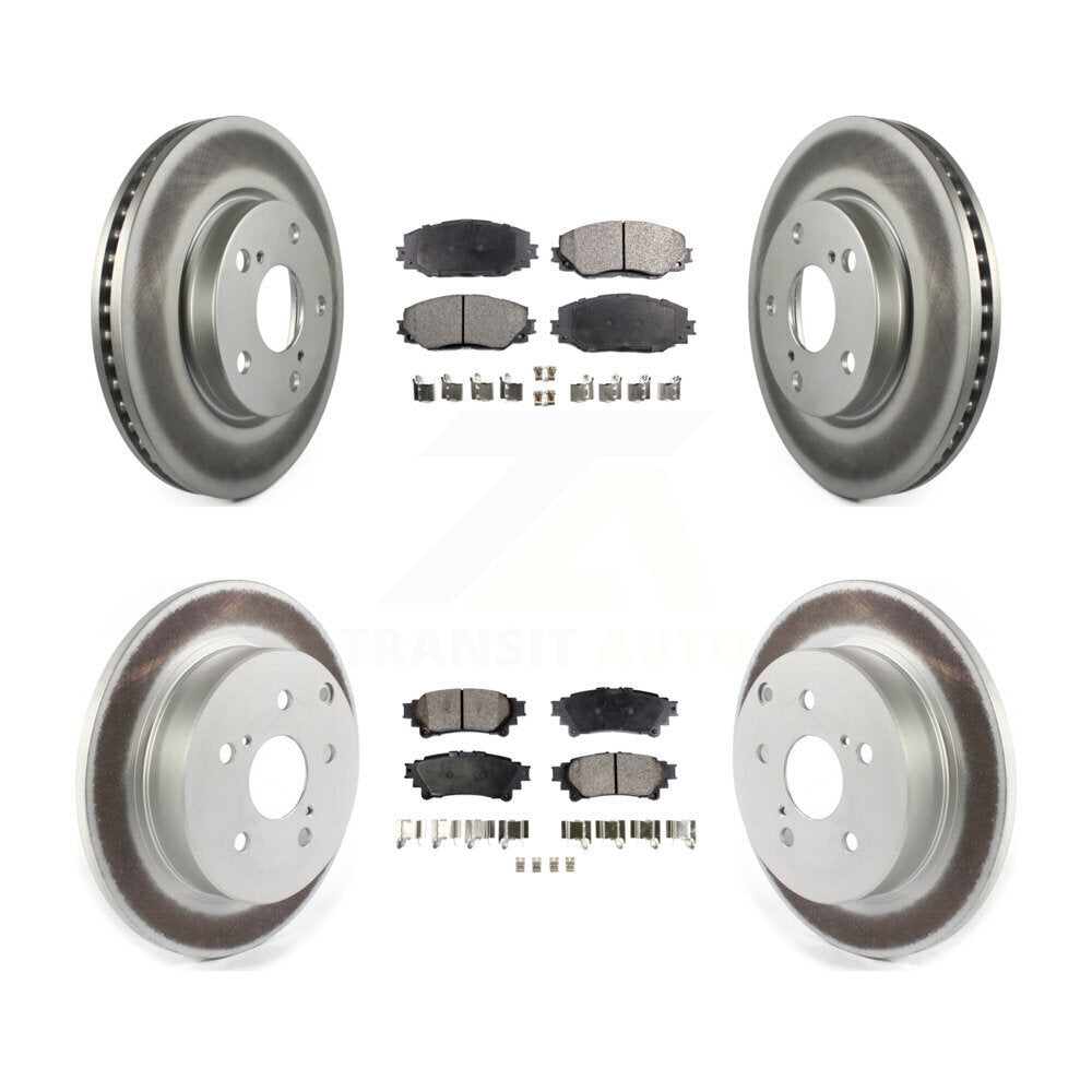 Transit Auto KGT-102145 Disc Brake Kit for 2012-2018 Toyota Prius V - Front and Rear