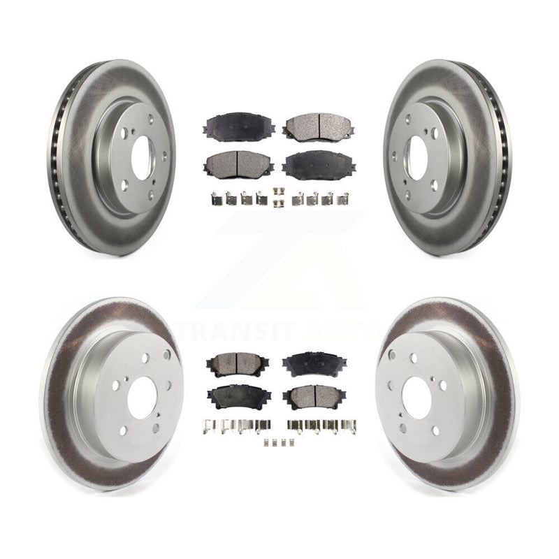 Transit Auto KGT-102145 Disc Brake Kit for 2012-2018 Toyota Prius V - Front and Rear