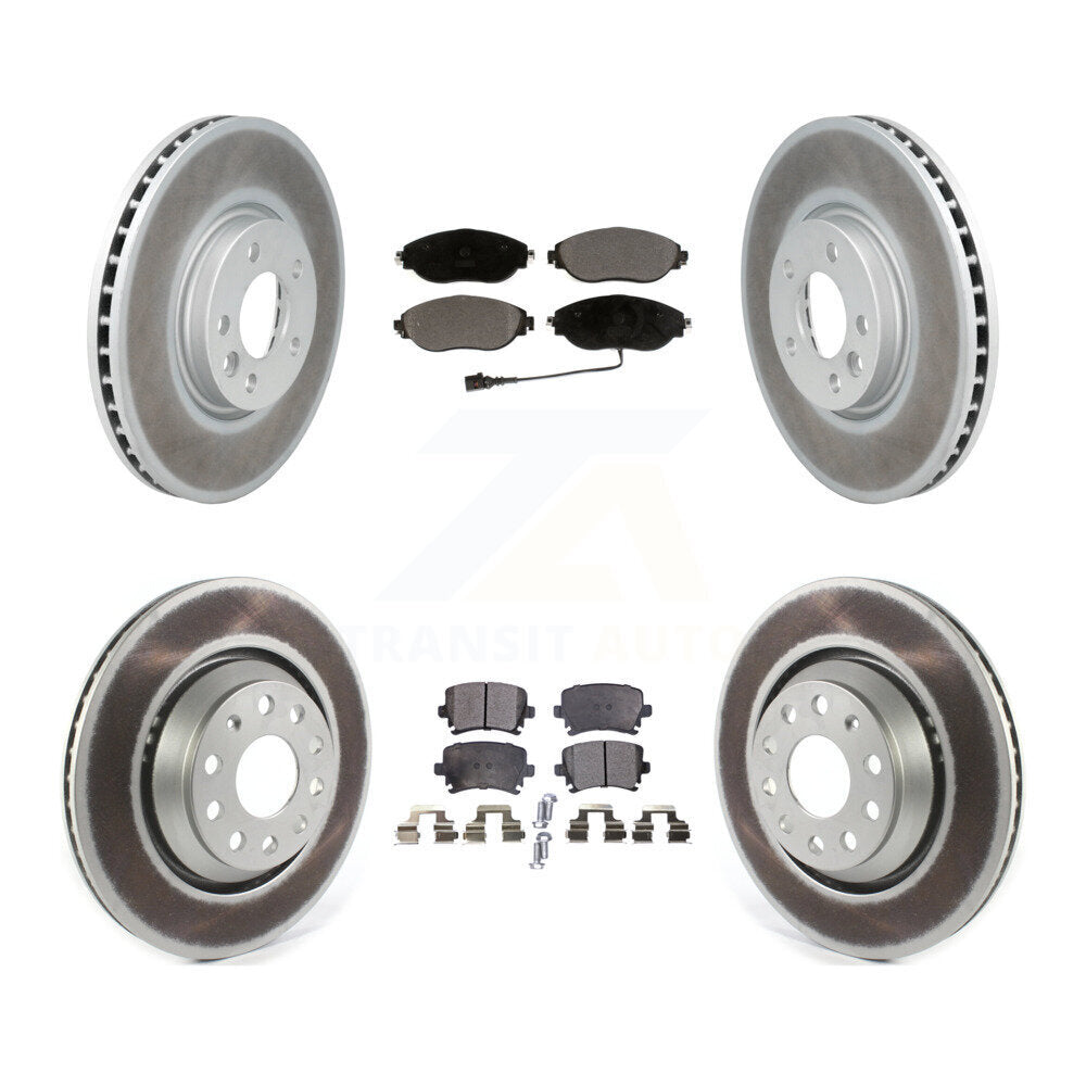 Transit Auto KGT-102155 Disc Brake Kit for 2013-2016 Volkswagen CC - Front and Rear