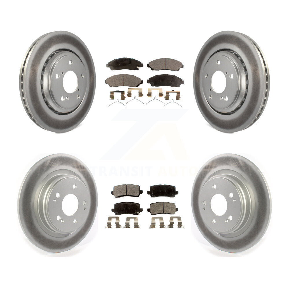Transit Auto KGT-102159 Disc Brake Kit for 2017-2020 Acura MDX - Front and Rear