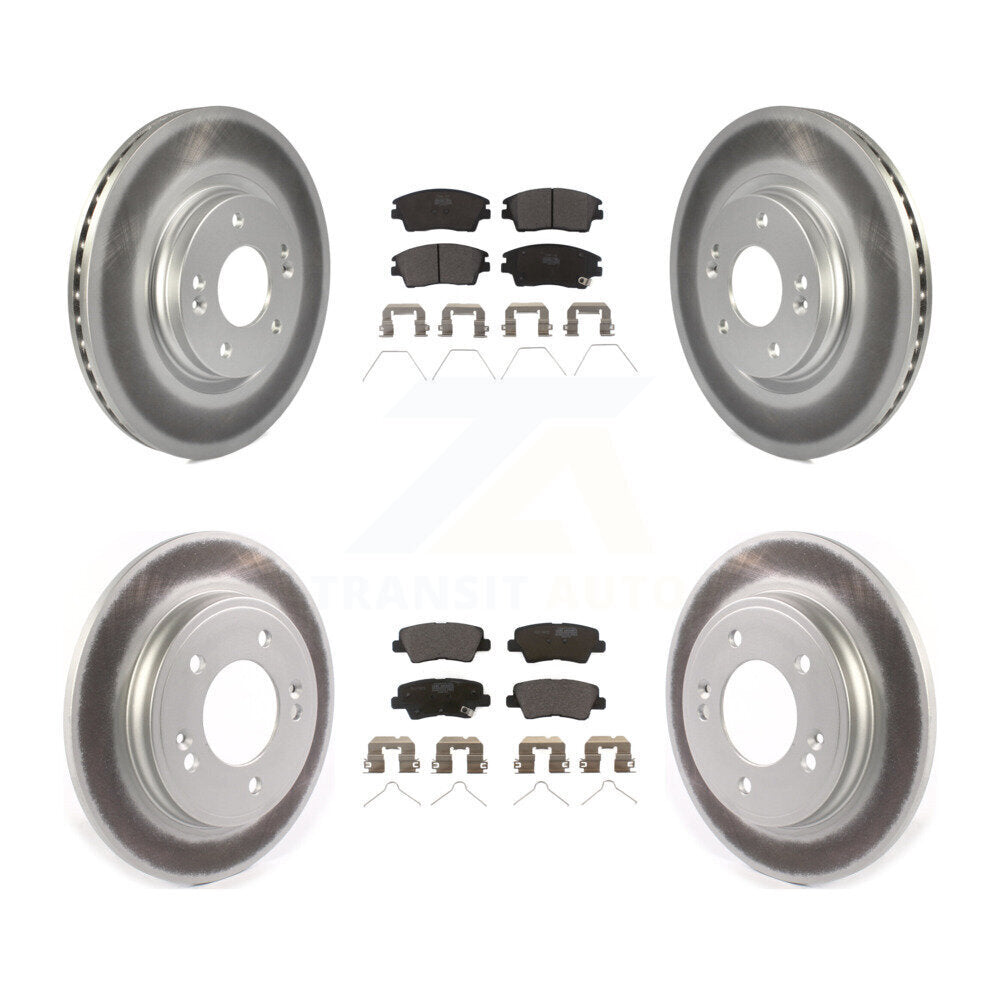 Transit Auto KGT-102167 Disc Brake Kit for 2017-2020 Hyundai Elantra - Front and Rear