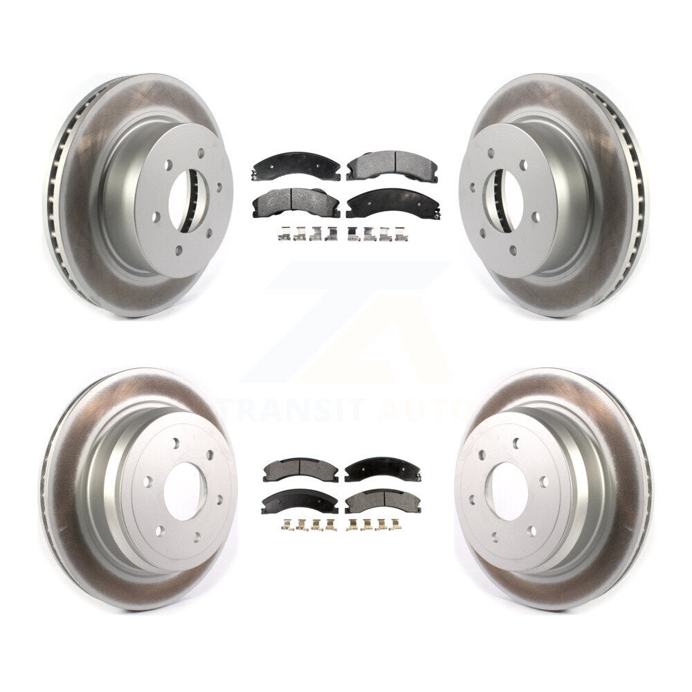Transit Auto KGT-102170 Disc Brake Kit for 2016-2024 Nissan TITAN XD - Front and Rear