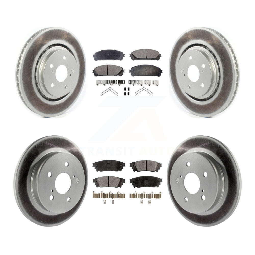 Transit Auto KGT-102171 Disc Brake Kit for 2020-2023 Toyota Camry, Toyota Avalon - Front and Rear