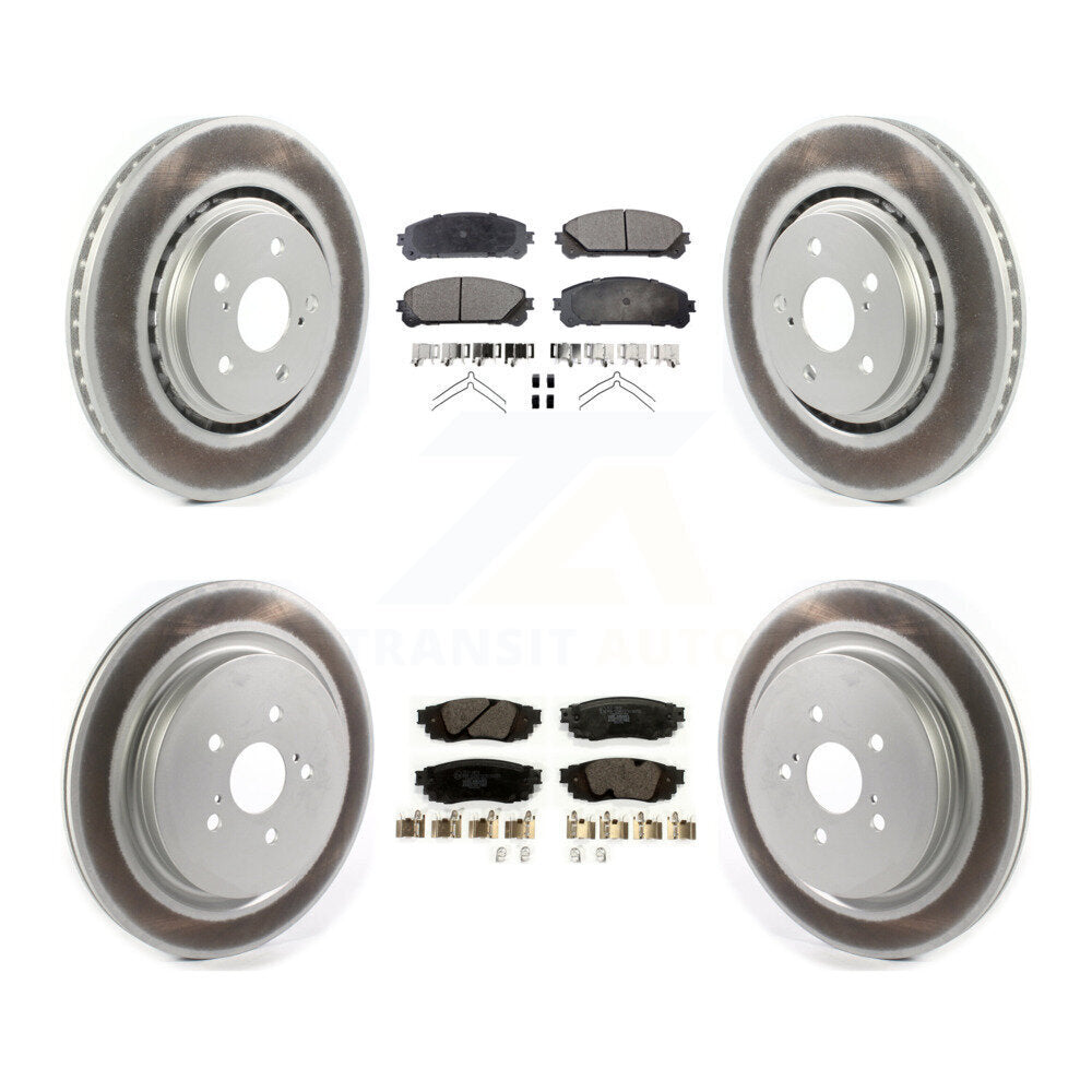 Transit Auto KGT-102172 Disc Brake Kit for 2016-2022 Lexus RX350, Lexus RX350L and More - Front and Rear