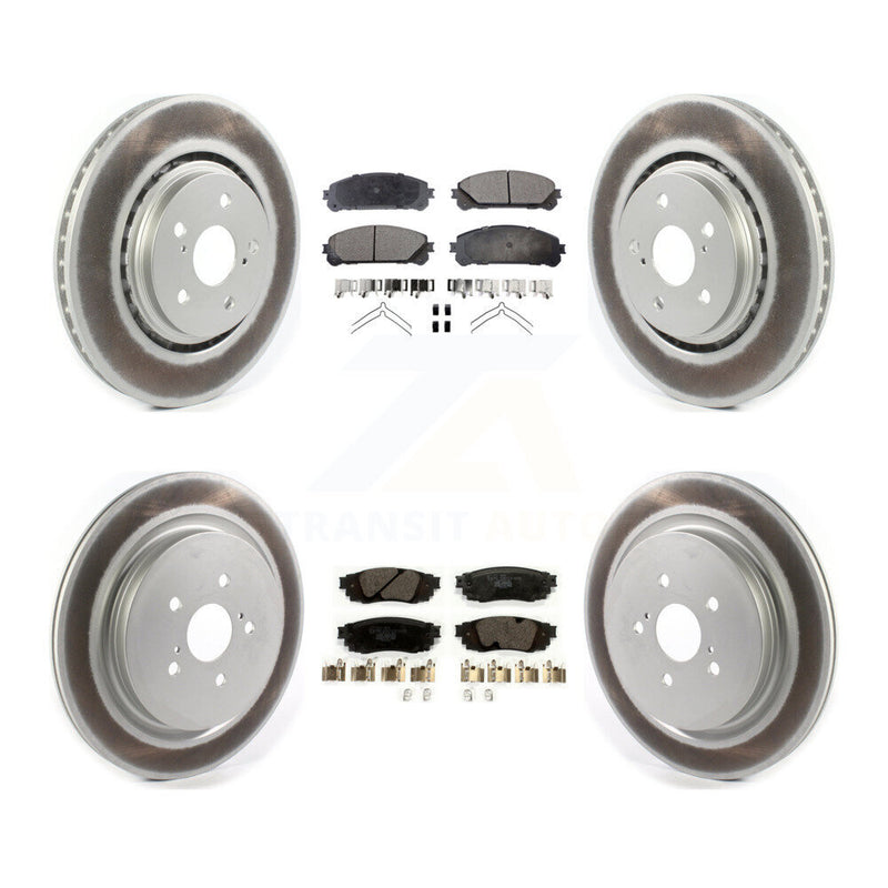 Transit Auto KGT-102172 Disc Brake Kit for 2016-2022 Lexus RX350, Lexus RX350L and More - Front and Rear