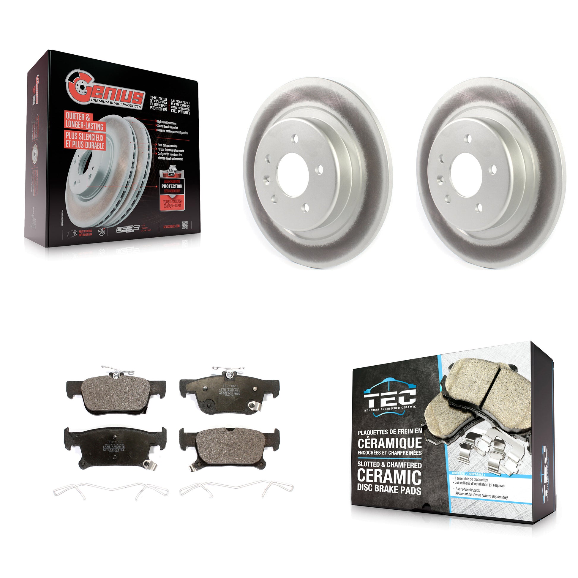 Transit Auto KGT-102194 Disc Brake Kit for 2016-2018 Buick Envision - Rear