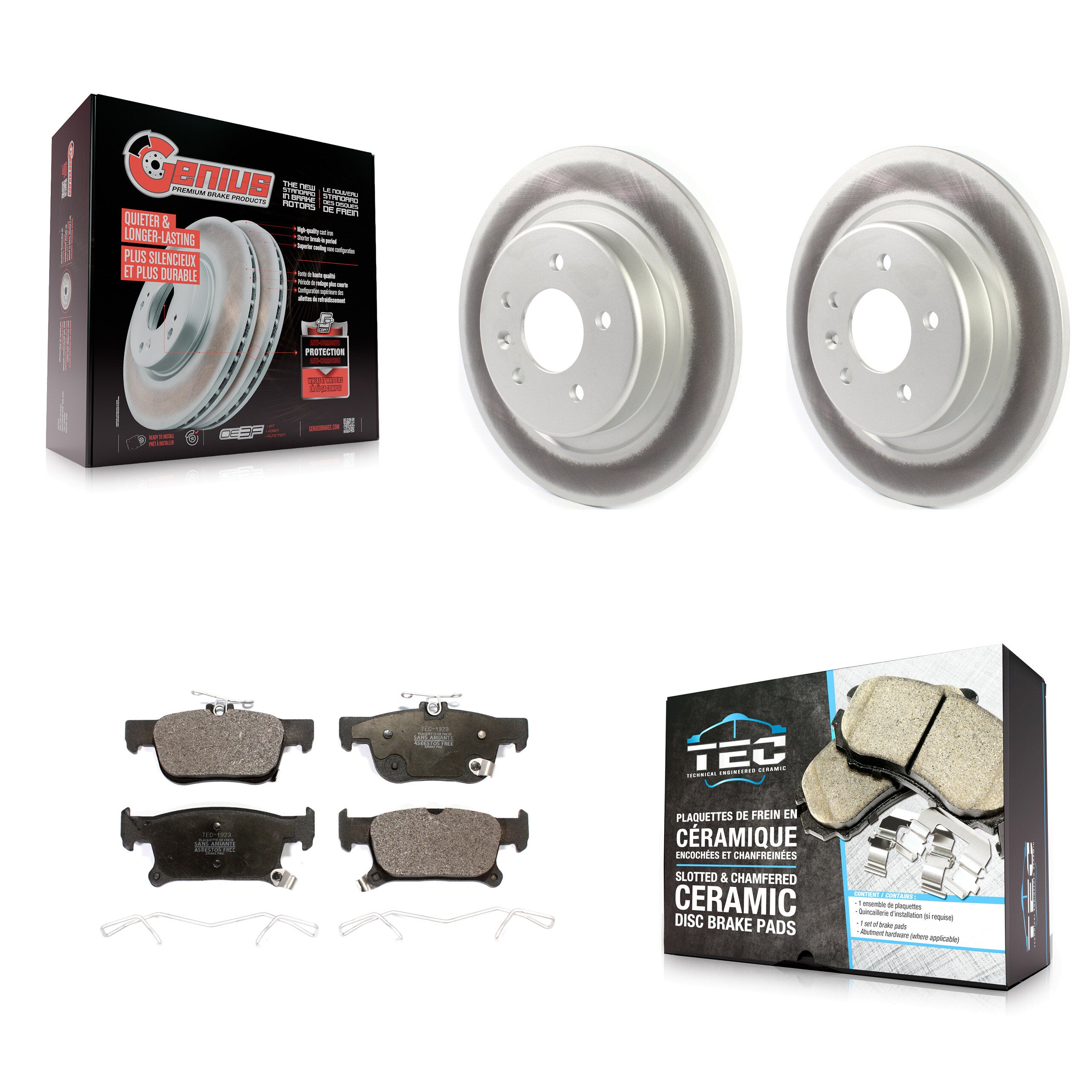 Transit Auto KGT-102194 Disc Brake Kit for 2016-2018 Buick Envision - Rear