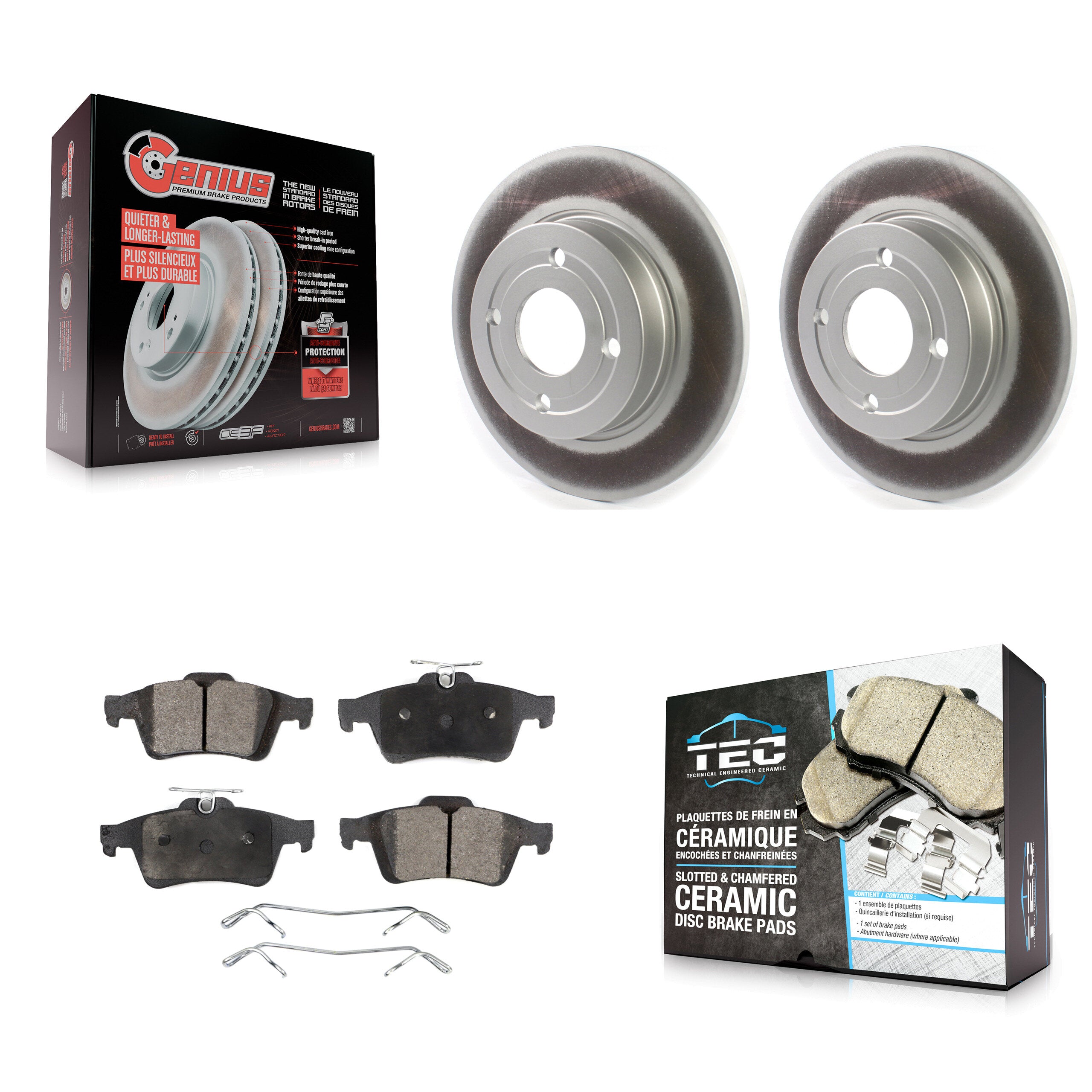 Transit Auto KGT-102199 Disc Brake Kit for 2018-2021 Ford EcoSport - Rear