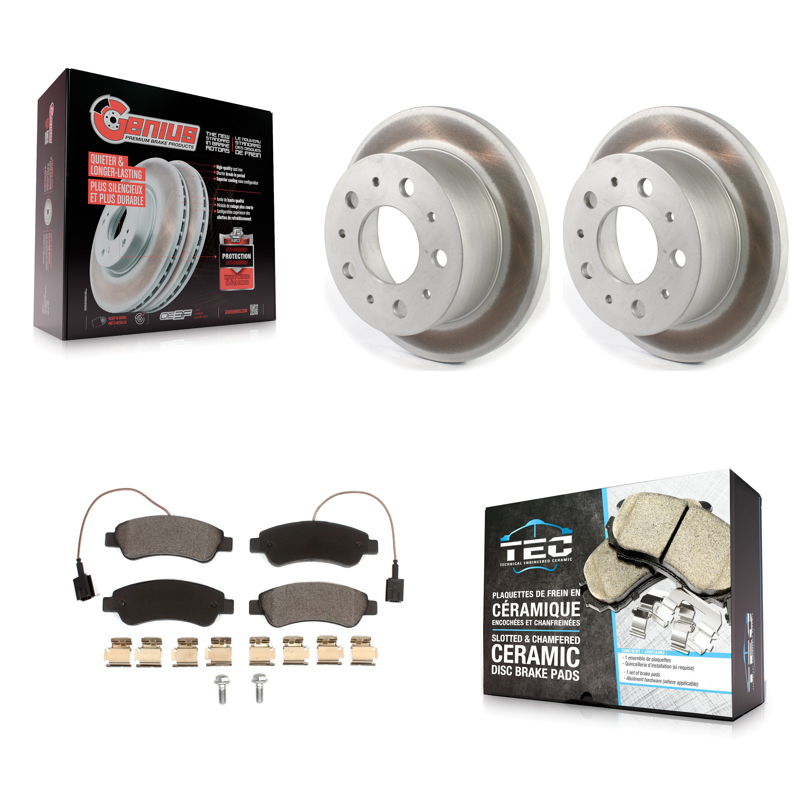 Transit Auto KGT-102201 Disc Brake Kit for 2014-2021 Ram ProMaster 1500, Ram ProMaster 2500, Ram ProMaster 3500 - Rear