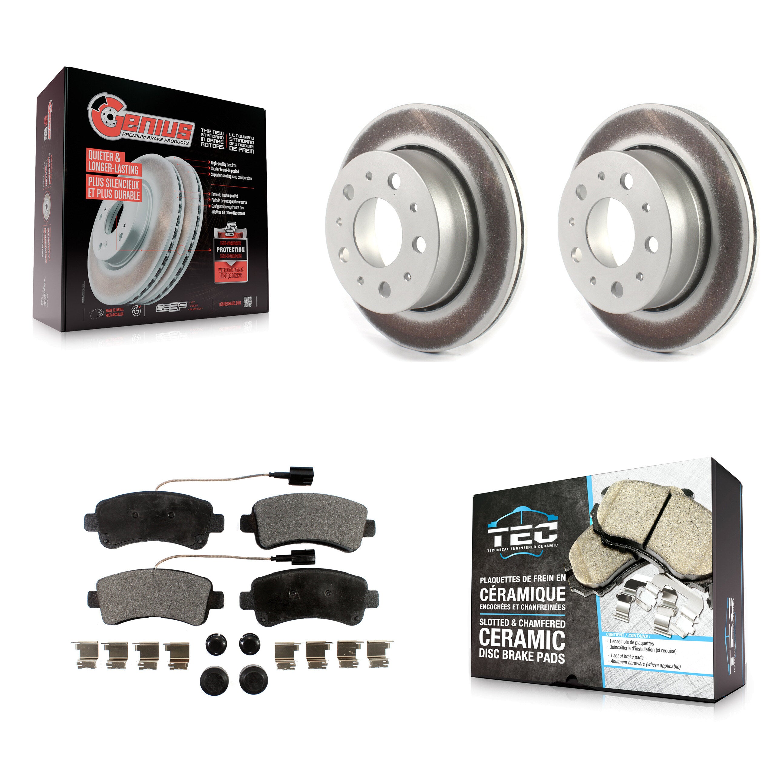Transit Auto KGT-102204 Disc Brake Kit for 2014-2021 Ram ProMaster 1500, Ram ProMaster 2500, Ram ProMaster 3500 - Rear