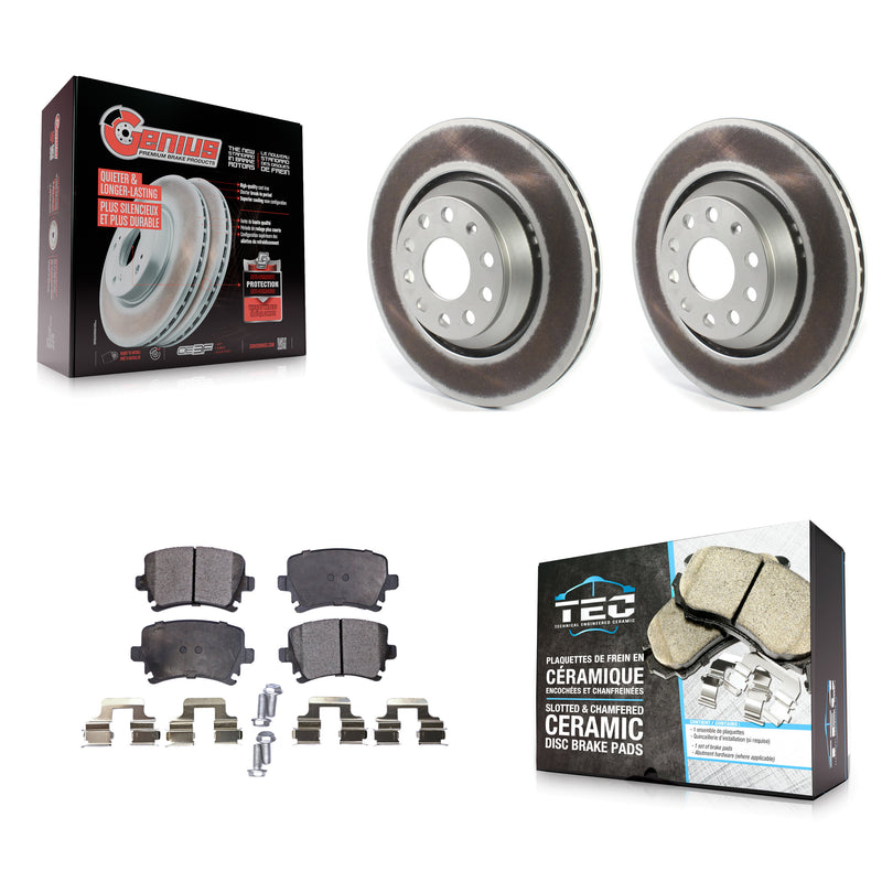 Transit Auto KGT-102205 Disc Brake Kit for 2006-2021 Volkswagen GTI, Volkswagen CC and More - Rear