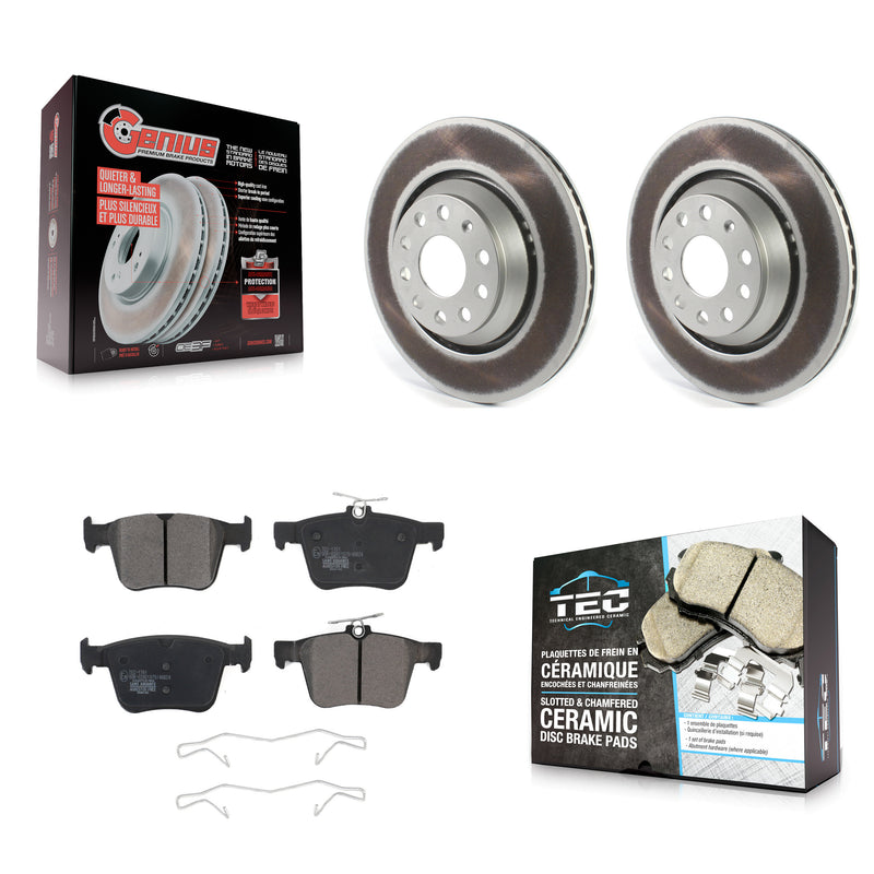 Transit Auto KGT-102207 Disc Brake Kit for 2015-2024 Audi Q3, Volkswagen Atlas Cross Sport and More - Rear