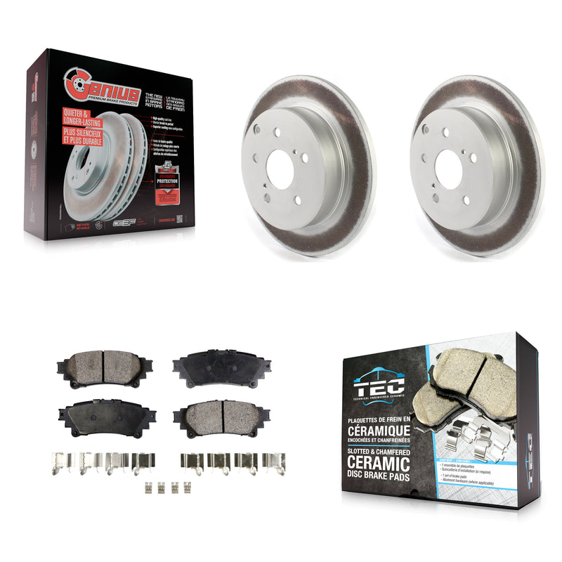 Transit Auto KGT-102211 Disc Brake Kit for 2012-2020 Toyota Mirai, Toyota Prius V - Rear