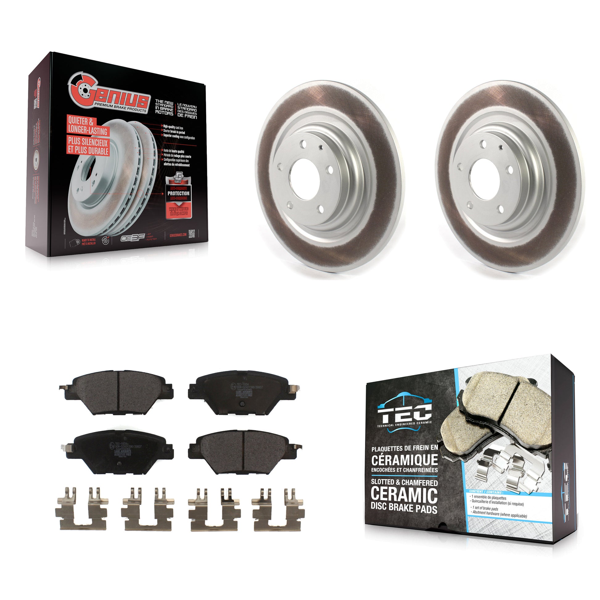 Transit Auto KGT-102215 Disc Brake Kit for 2016-2023 Mazda CX-9 - Rear