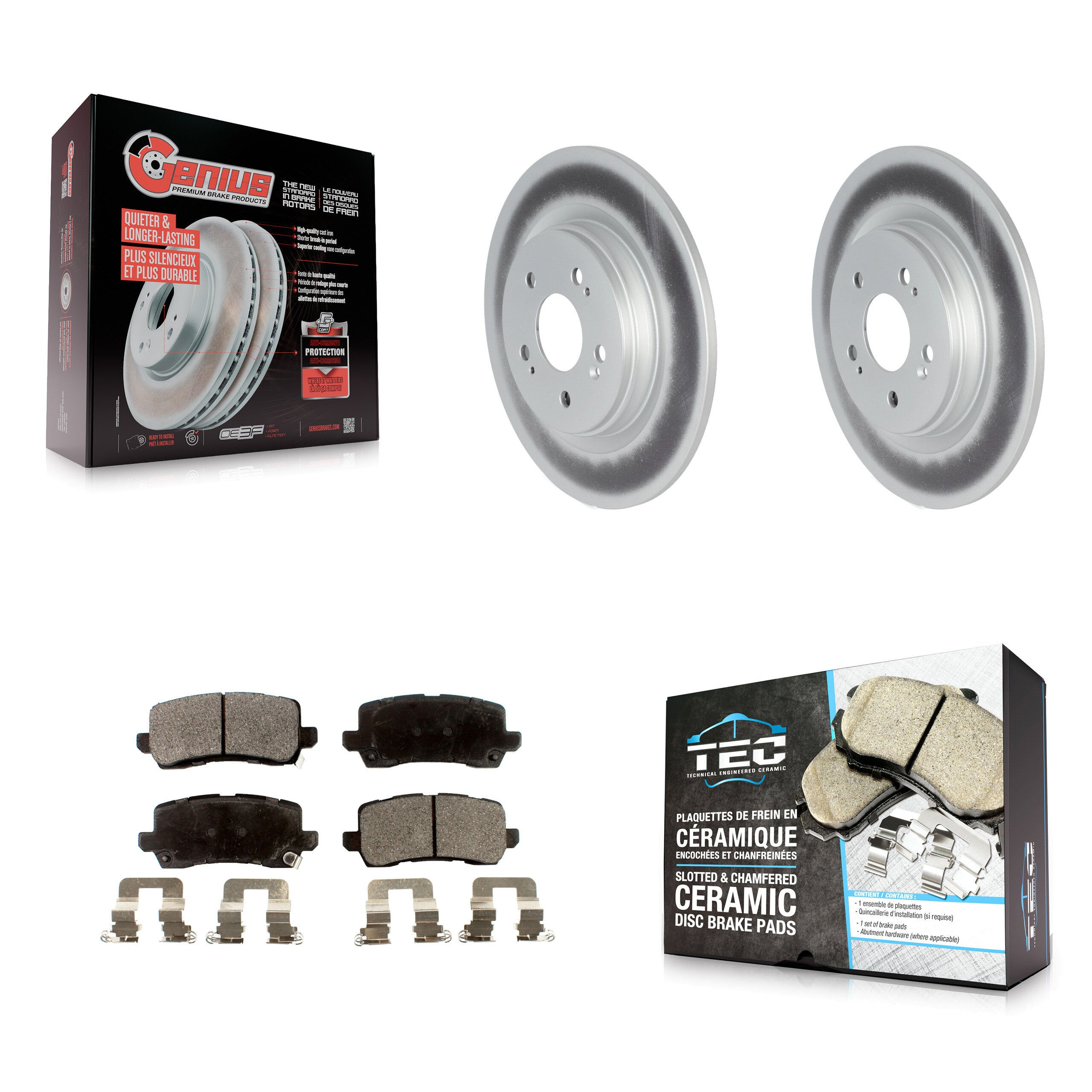 Transit Auto KGT-102218 Disc Brake Kit for 2018-2023 Honda Odyssey - Rear