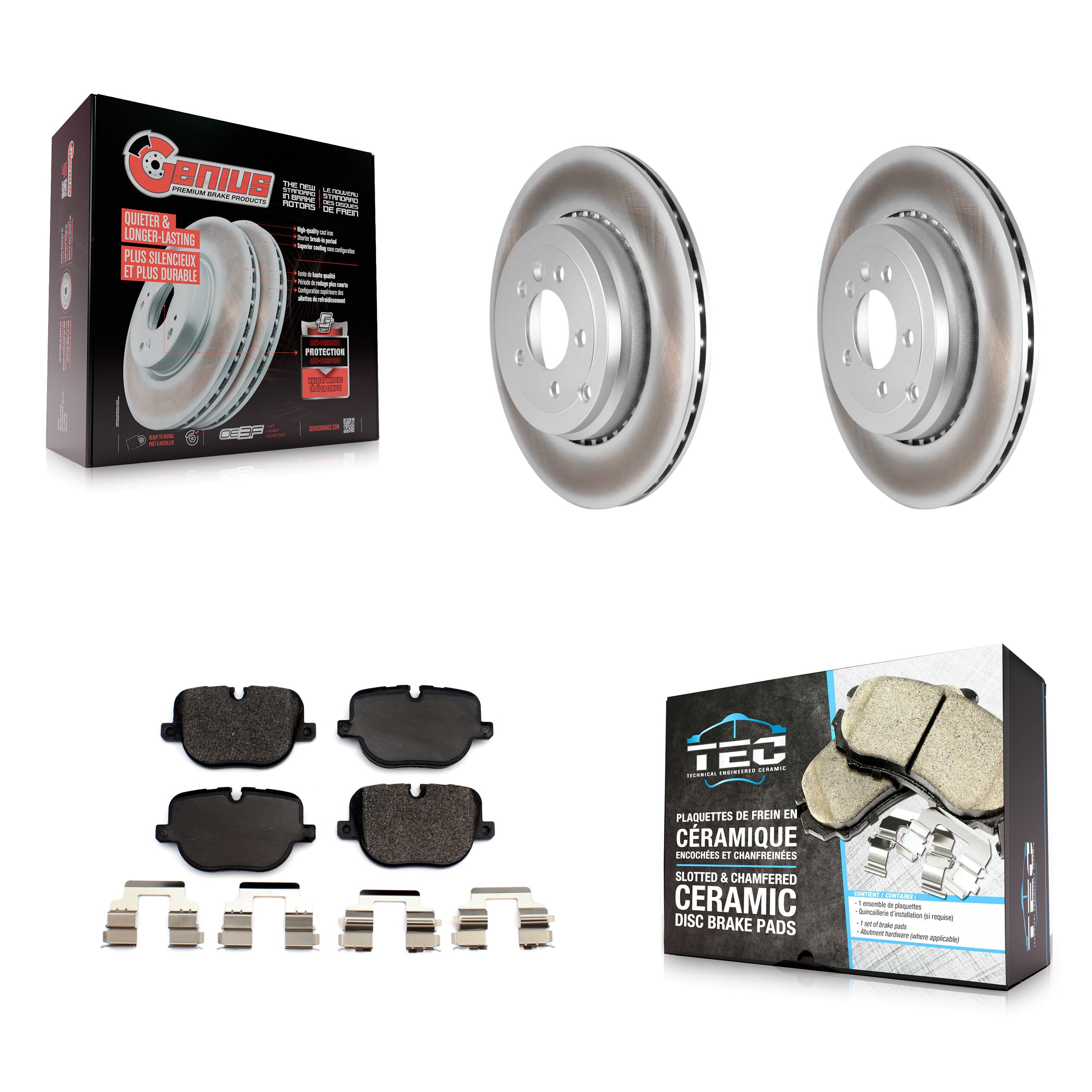 Transit Auto KGT-102242 Disc Brake Kit for 2010-2013 Land Rover Range Rover Sport - Rear