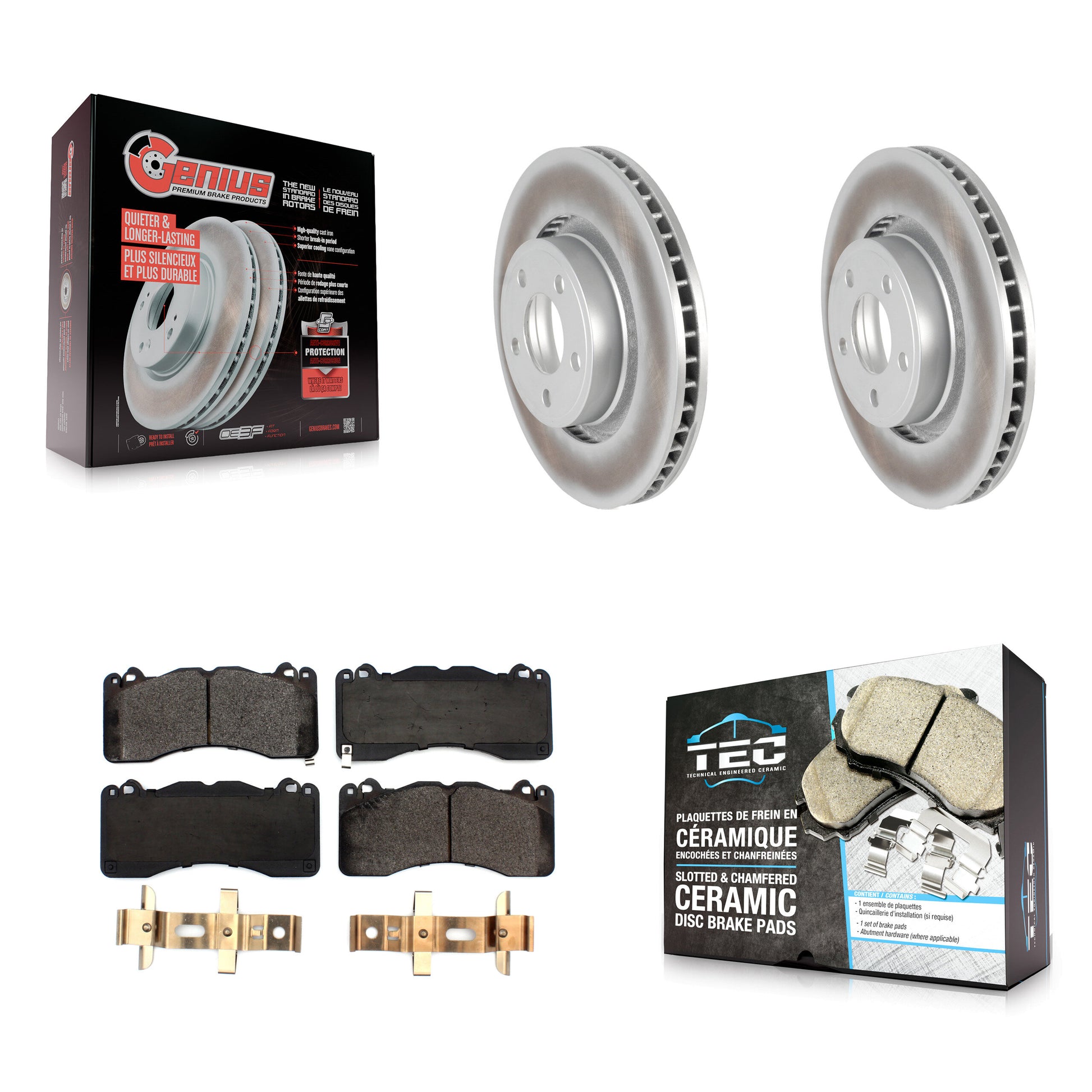 Transit Auto KGT-102246 Disc Brake Kit for 2015 Ford Mustang - Front