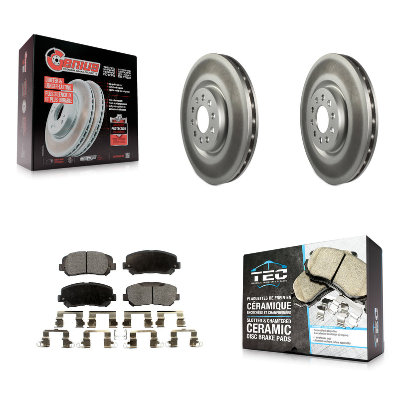 Transit Auto KGT-102247 Disc Brake Kit for 2014-2017 Jeep Cherokee - Front