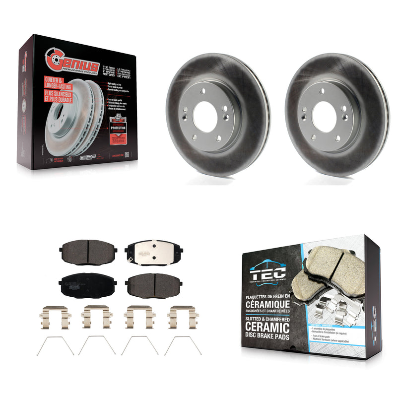 Transit Auto KGT-102249 Disc Brake Kit for 2014-2025 Hyundai Kona, Kia Seltos and More - Front