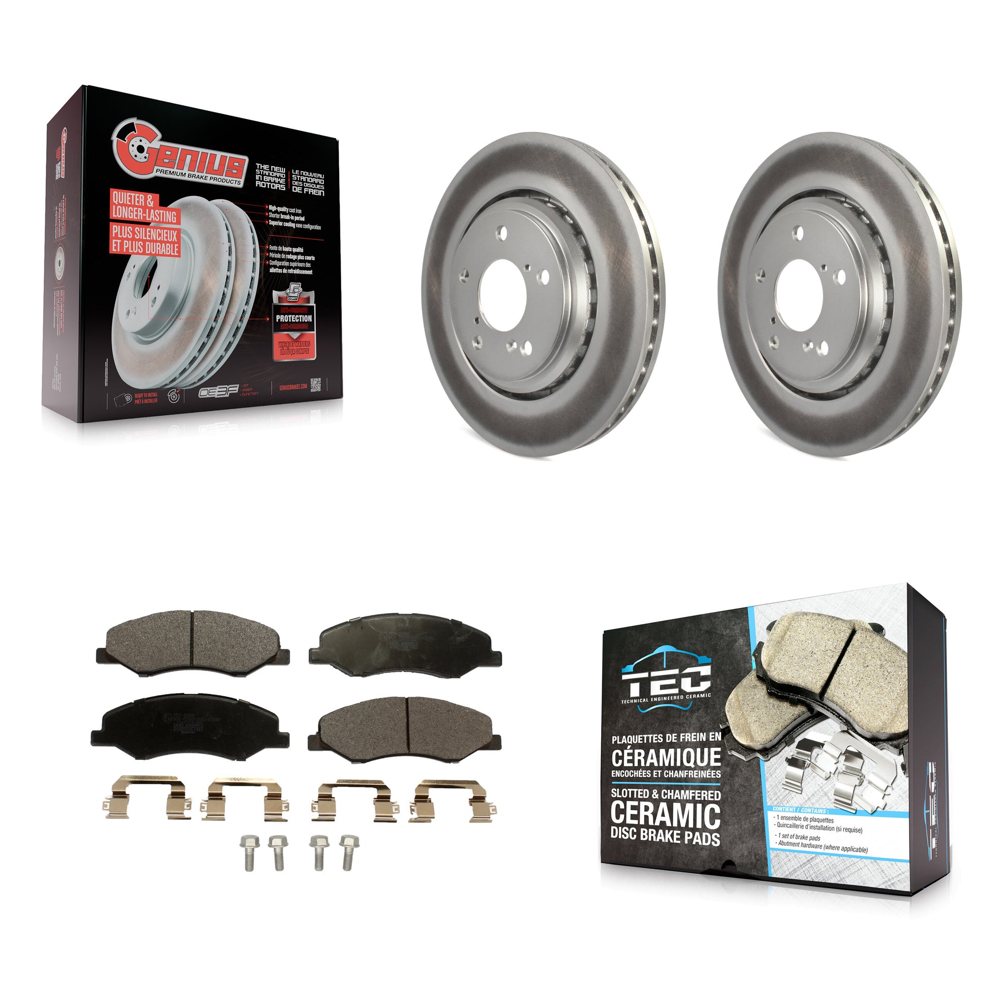 Transit Auto KGT-102251 Disc Brake Kit for 2018-2023 Honda Odyssey - Front