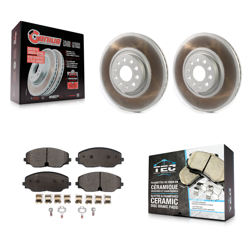 Transit Auto KGT-102257 Disc Brake Kit for 2018-2024 Volkswagen Atlas, Volkswagen Atlas Cross Sport - Front
