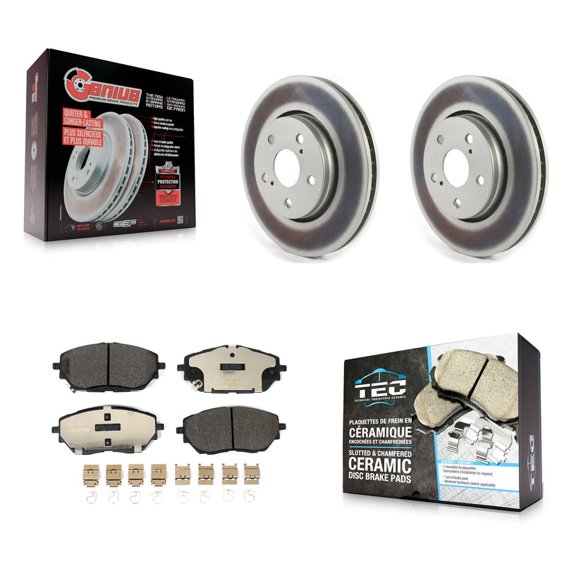 Transit Auto KGT-102258 Disc Brake Kit for 2018-2021 Toyota C-HR - Front
