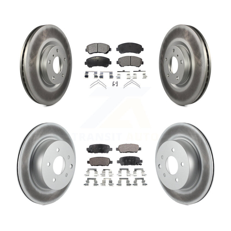 Transit Auto KGT-102266 Disc Brake Kit for 2009-2022 Nissan Maxima - Front and Rear