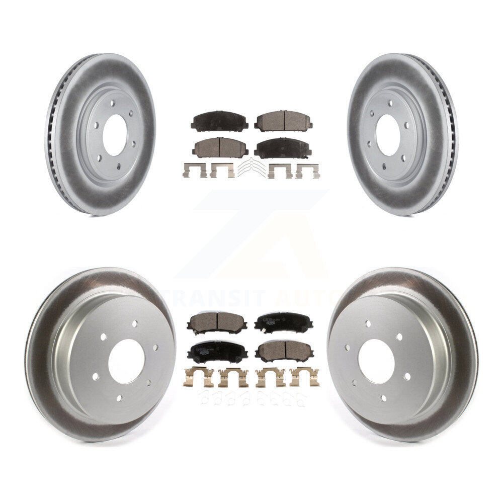 Transit Auto KGT-102267 Disc Brake Kit for 2017-2023 Nissan TITAN - Front and Rear