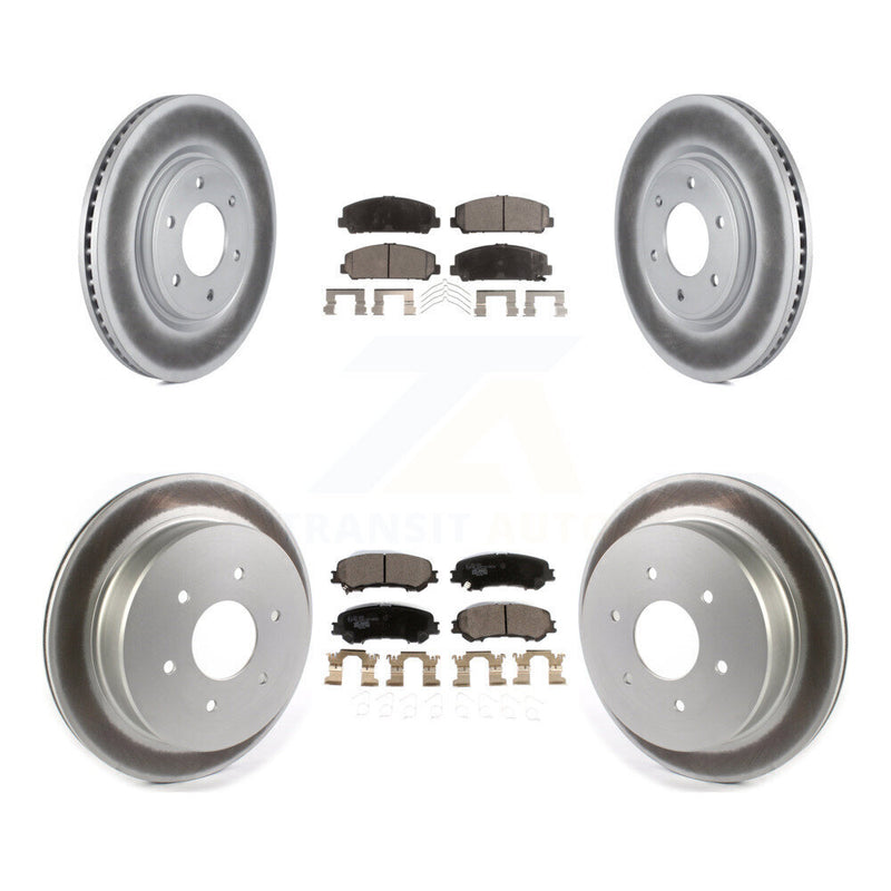 Transit Auto KGT-102267 Disc Brake Kit for 2017-2023 Nissan TITAN - Front and Rear