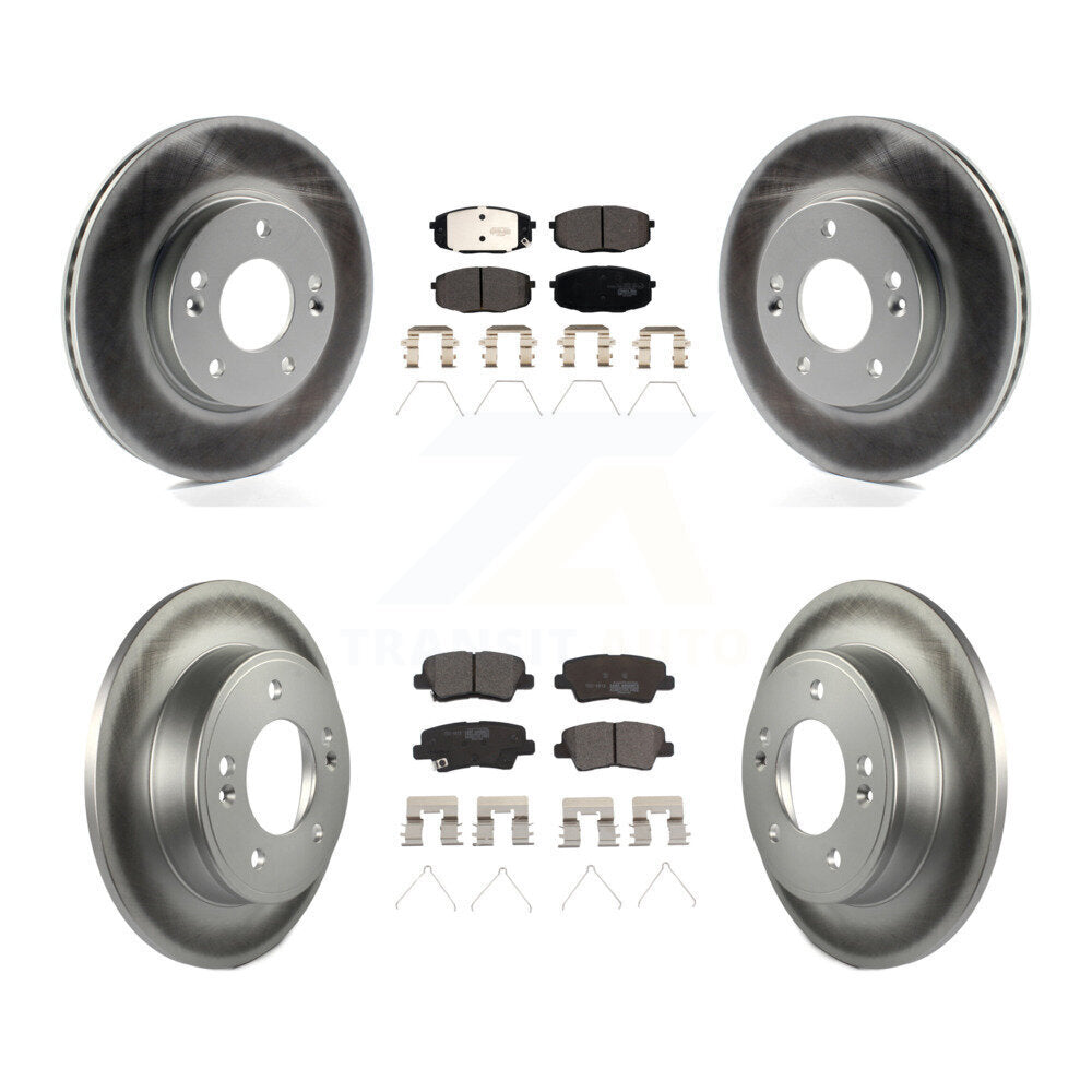 Transit Auto KGT-102268 Disc Brake Kit for 2017-2023 Kia Forte, Hyundai Kona and More - Front and Rear