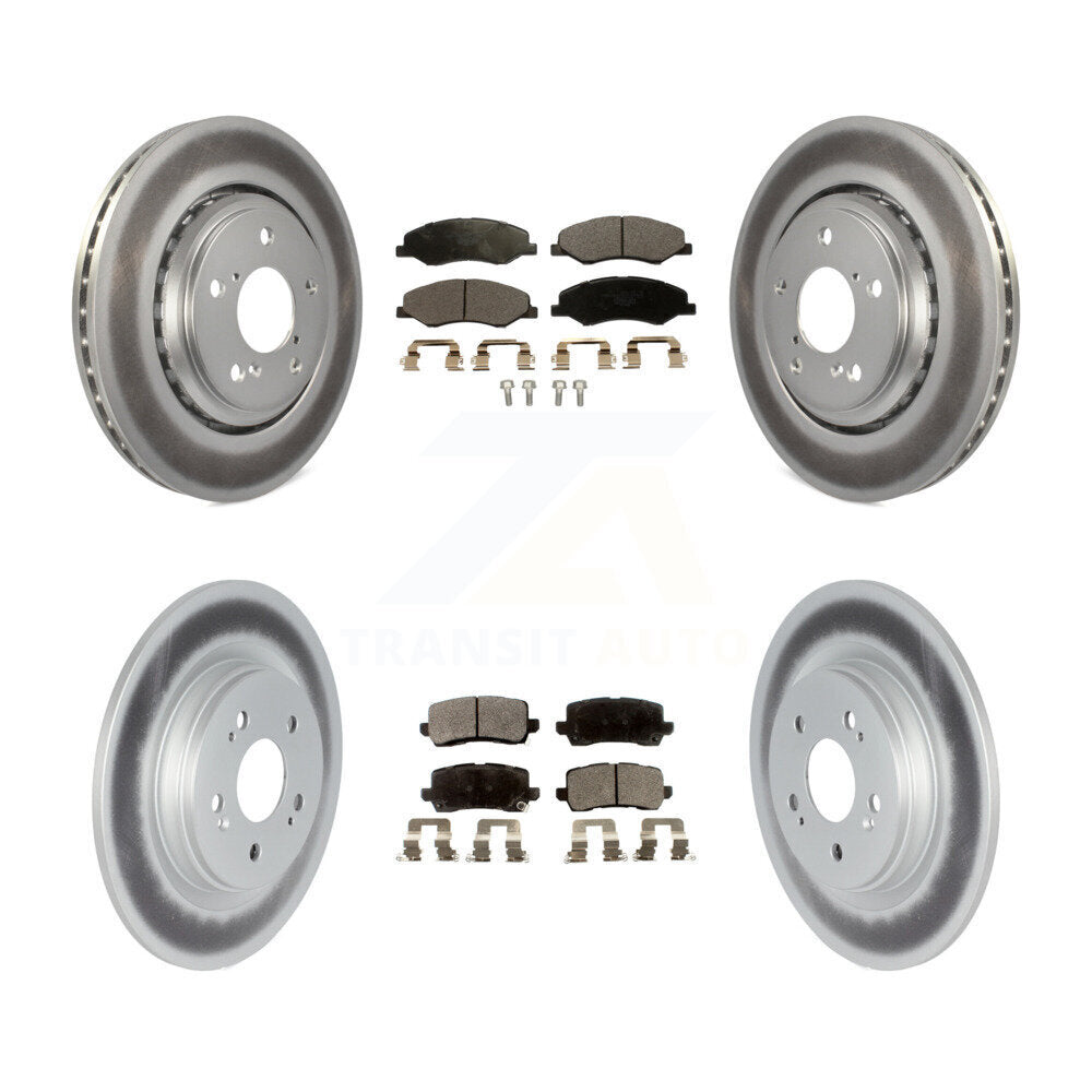 Transit Auto KGT-102272 Disc Brake Kit for 2018-2023 Honda Odyssey - Front and Rear