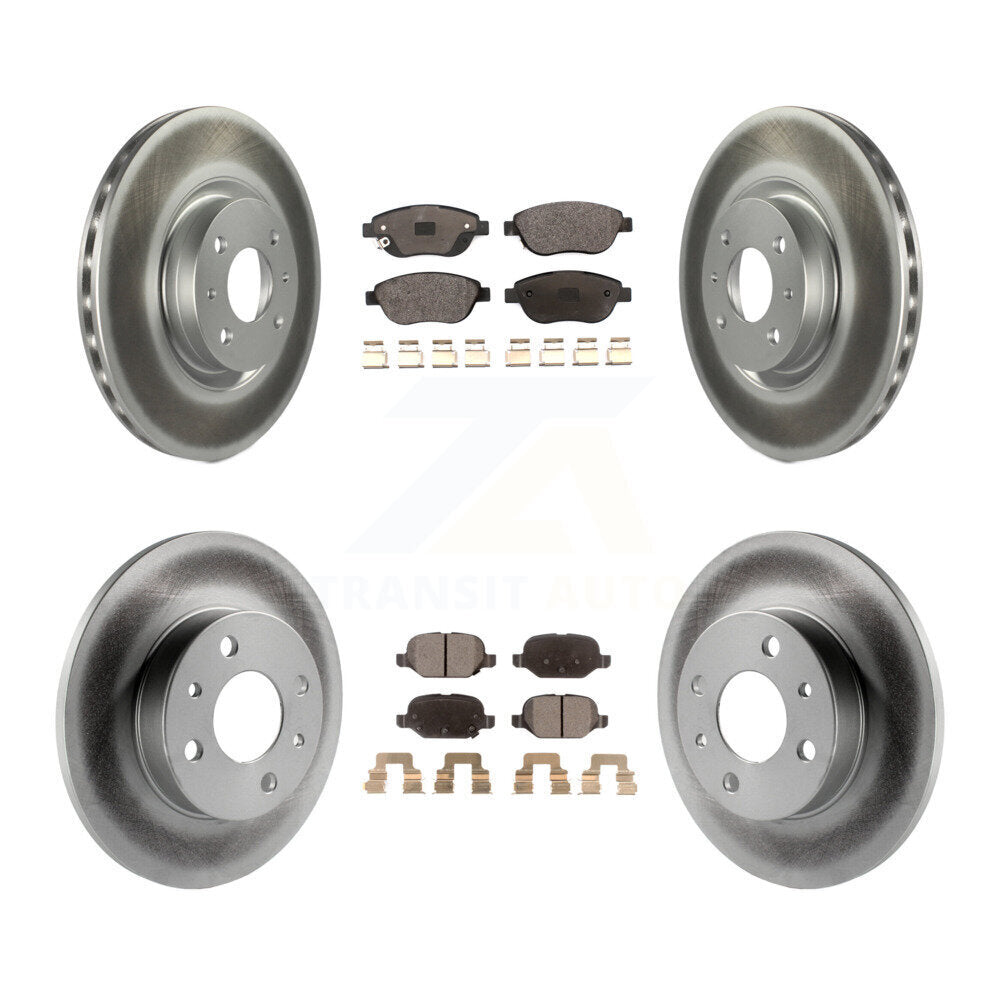 Transit Auto KGT-102273 Disc Brake Kit for 2012-2013 Fiat 500 - Front and Rear