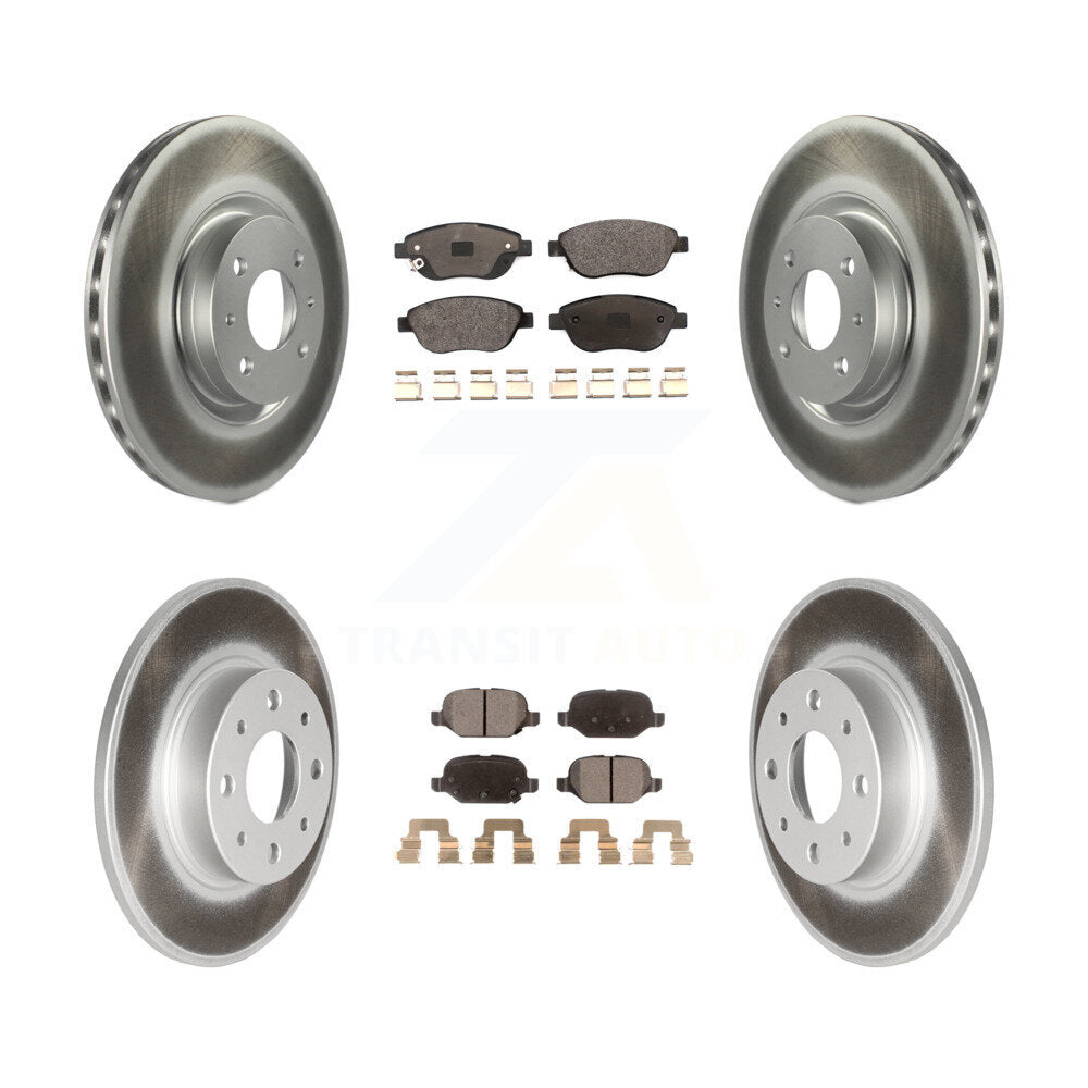 Transit Auto KGT-102274 Disc Brake Kit for 2014-2017 Fiat 500 - Front and Rear