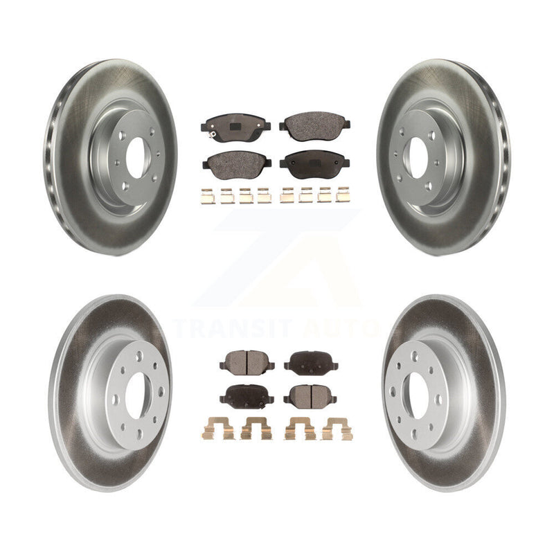 Transit Auto KGT-102274 Disc Brake Kit for 2014-2017 Fiat 500 - Front and Rear