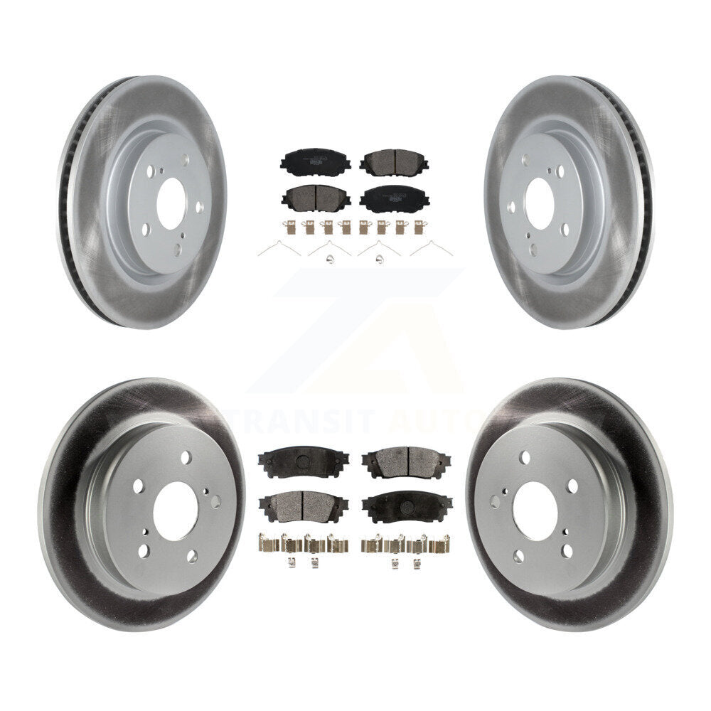 Transit Auto KGT-102279 Disc Brake Kit for 2018-2024 Toyota Camry, Lexus ES300h and More - Front and Rear