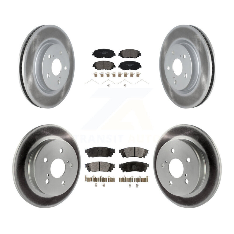 Transit Auto KGT-102279 Disc Brake Kit for 2018-2024 Toyota Camry, Lexus ES300h and More - Front and Rear