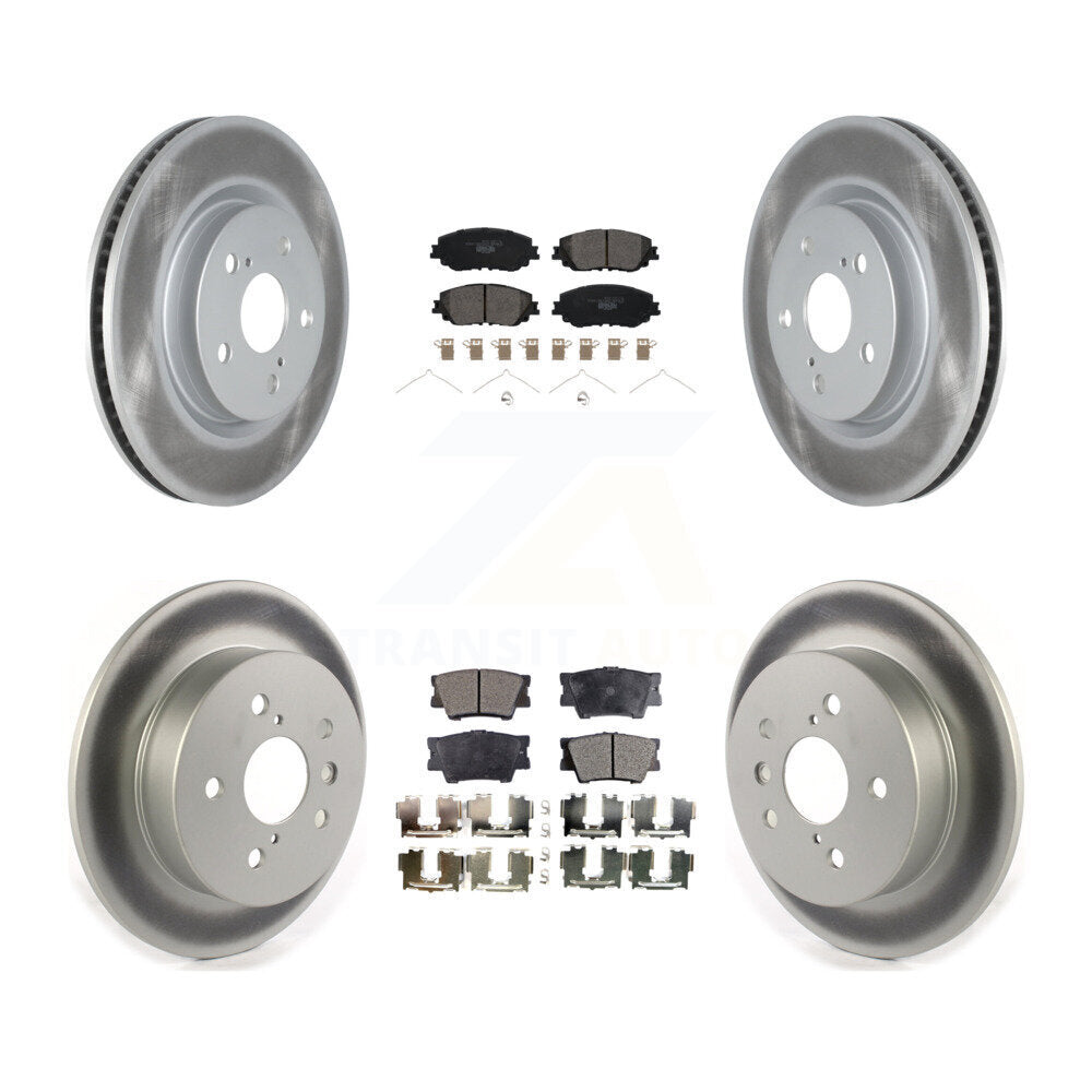 Transit Auto KGT-102280 Disc Brake Kit for 2018-2024 Toyota Camry - Front and Rear