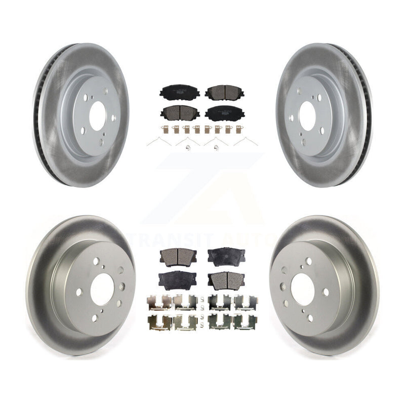 Transit Auto KGT-102280 Disc Brake Kit for 2018-2024 Toyota Camry - Front and Rear