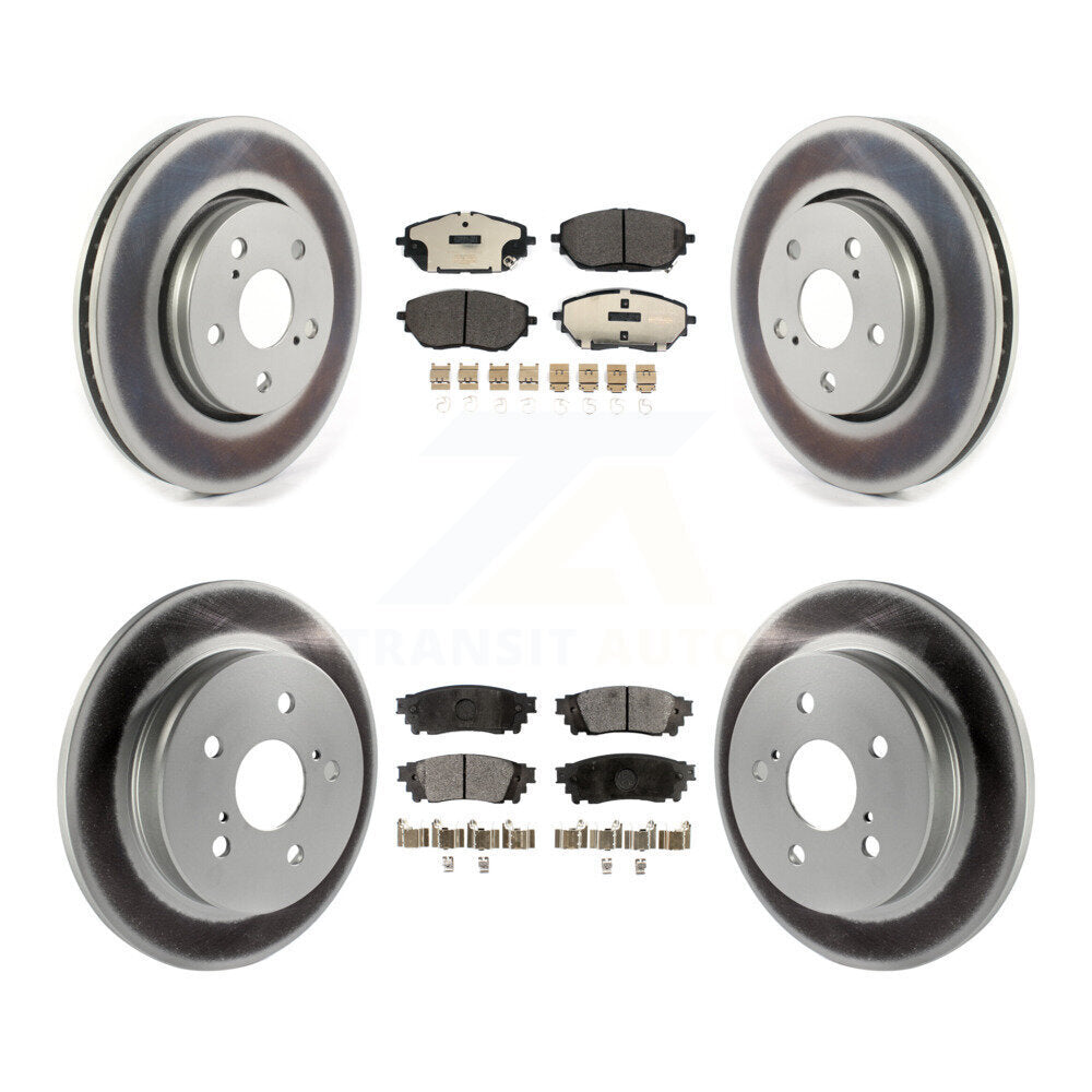 Transit Auto KGT-102282 Disc Brake Kit for 2018 Toyota C-HR - Front and Rear