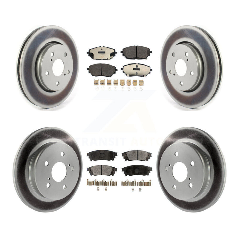 Transit Auto KGT-102282 Disc Brake Kit for 2018 Toyota C-HR - Front and Rear
