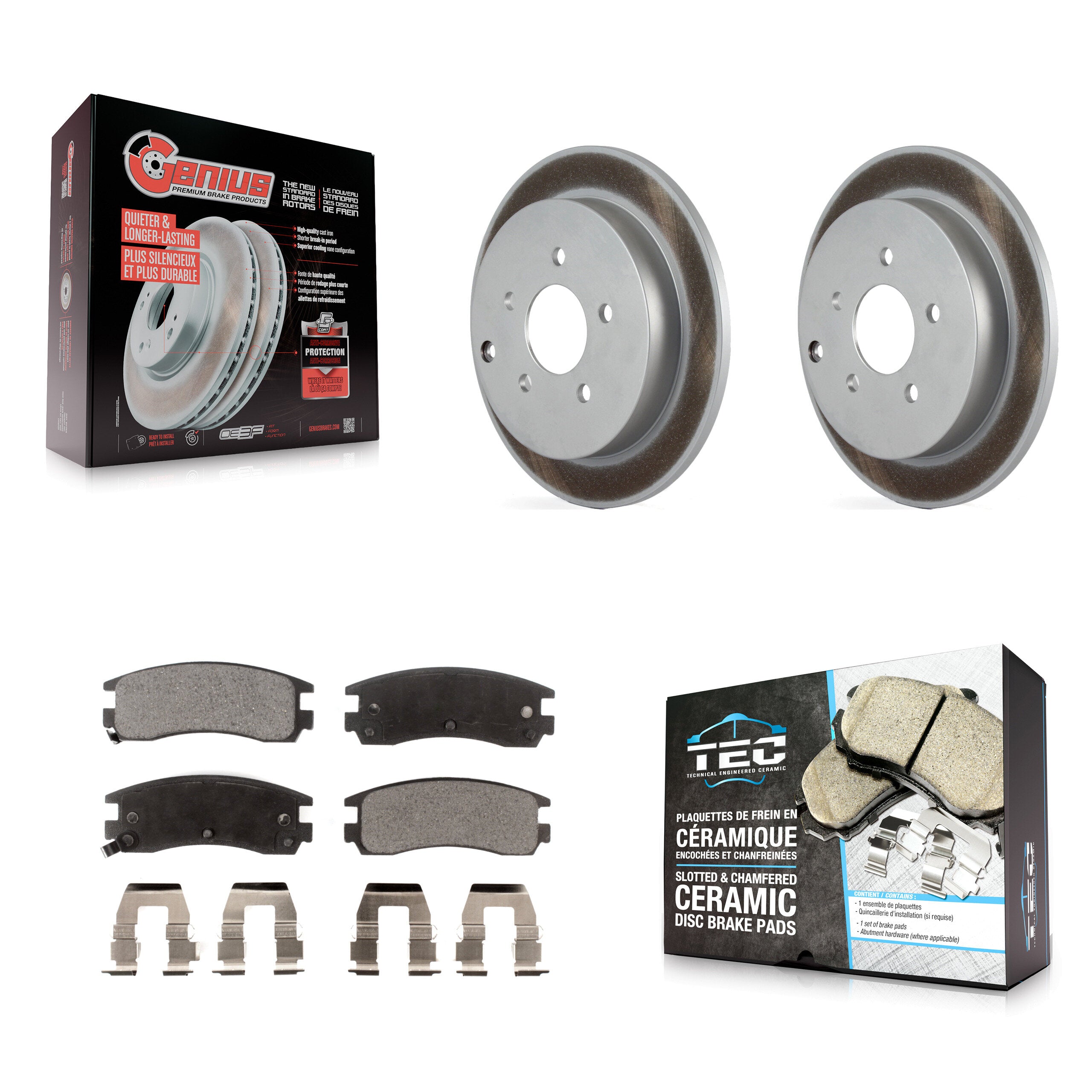 Transit Auto KGT-102315 Disc Brake Kit for 2001-2007 Buick Rendezvous, Chevrolet Venture and More - Rear