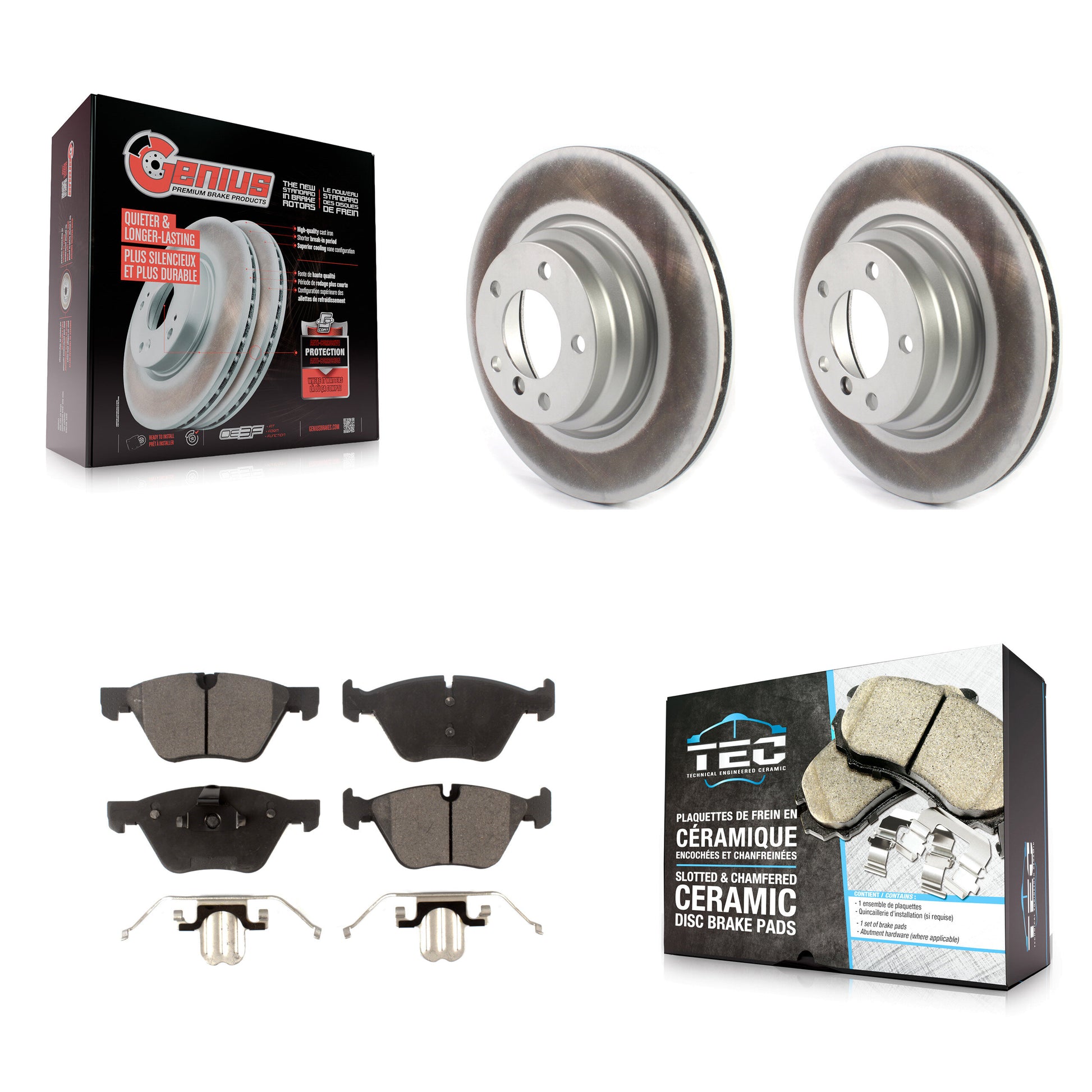 Transit Auto KGT-102367 Disc Brake Kit for 2006-2012 BMW X1, BMW 330i, BMW 330xi - Front