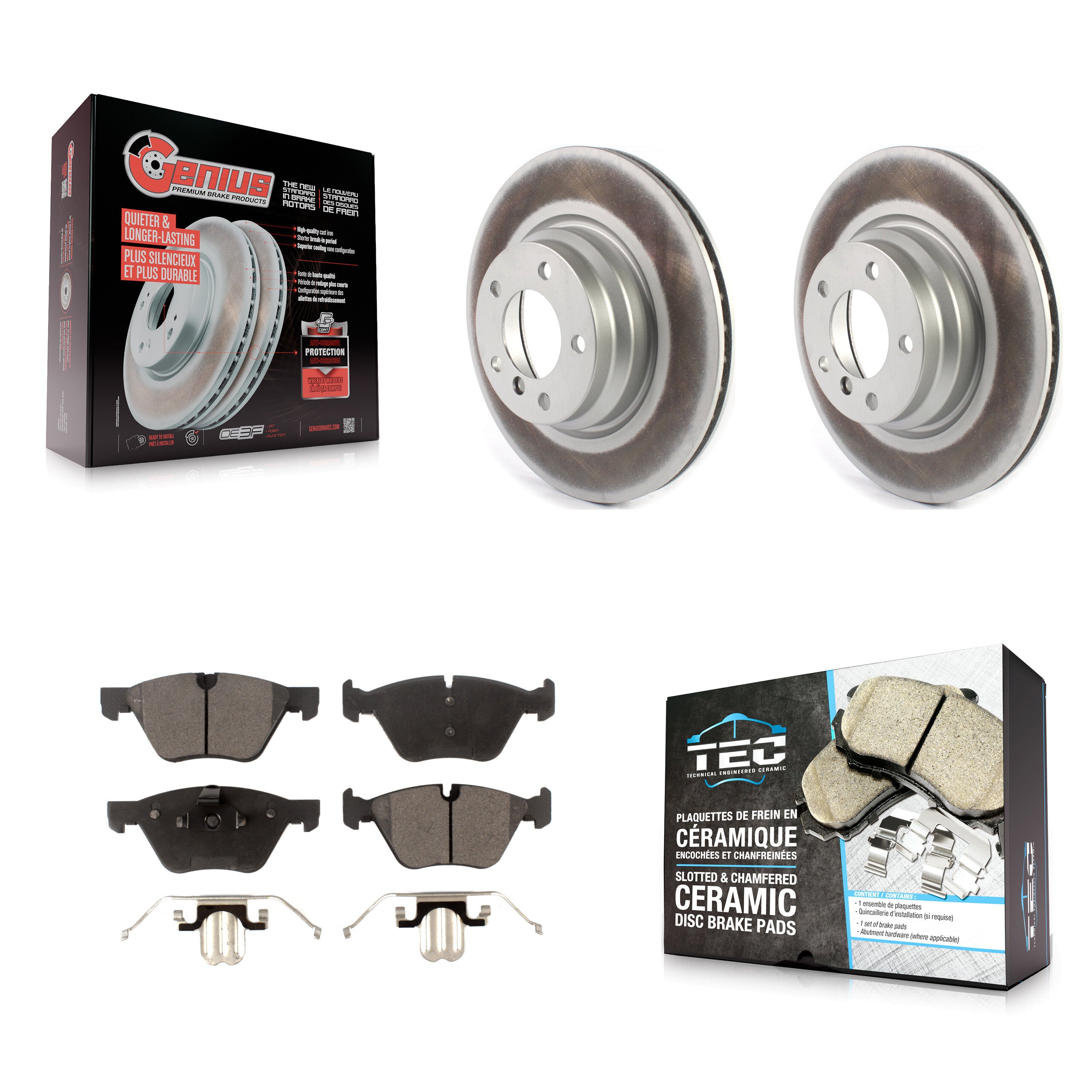 Transit Auto KGT-102367 Disc Brake Kit for 2006-2012 BMW X1, BMW 330i, BMW 330xi - Front