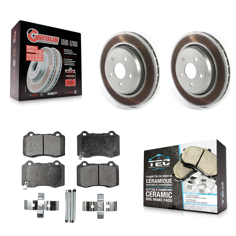 Transit Auto KGT-102372 Disc Brake Kit for 2012-2022 Dodge Durango, Jeep Grand Cherokee - Rear
