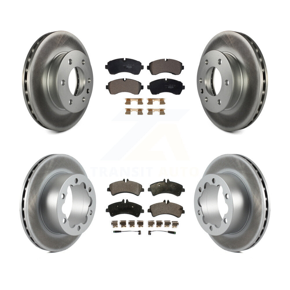 Transit Auto KGT-102393 Disc Brake Kit for 2007-2018 Freightliner Sprinter 3500, Mercedes-Benz Sprinter 3500XD and More - Front and Rear