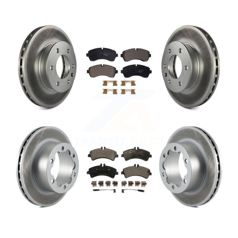 Transit Auto KGT-102393 Disc Brake Kit for 2007-2018 Freightliner Sprinter 3500, Mercedes-Benz Sprinter 3500XD and More - Front and Rear