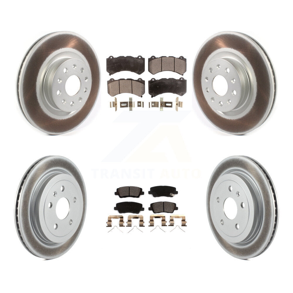 Transit Auto KGT-102421 Disc Brake Kit for 2016 Cadillac CTS - Front and Rear